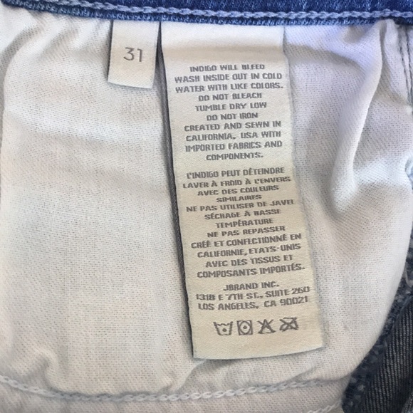 J Brand 1044 Denim Shorts Mid-Rise Epsilon sz 31 - Picture 8 of 8
